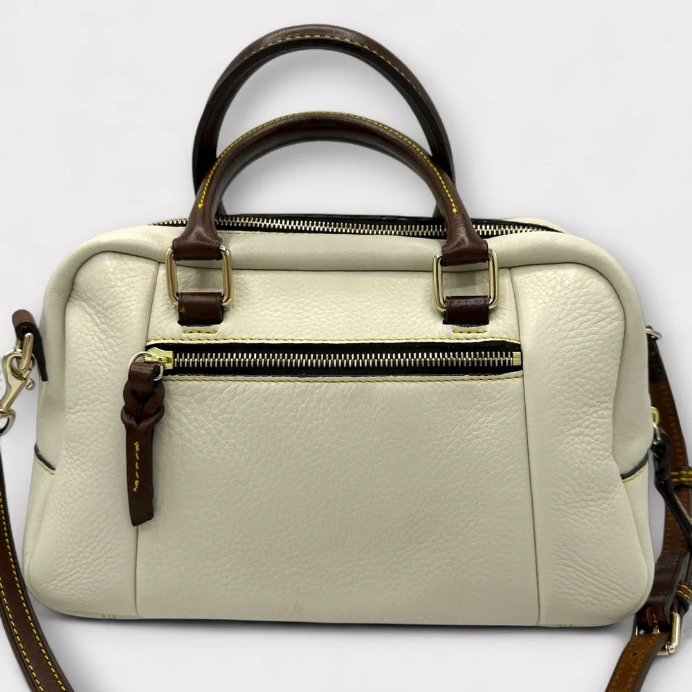 ⭐️⭐️SOLD⭐️⭐️ Dooney & Bourke Samba Leather Square Pocket Lock Satchel_3